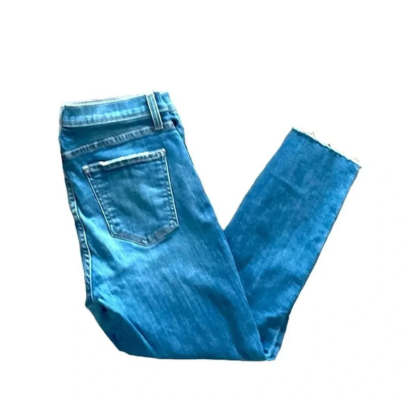 Current/Elliott cropped Jeans High Waisted Stiletto Raw Hem 29 - Picture 2 of 7